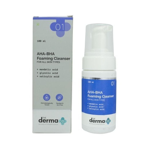 The Derma Co 3% Aha+bha Foaming Face Wash, 100ml | Jeevee