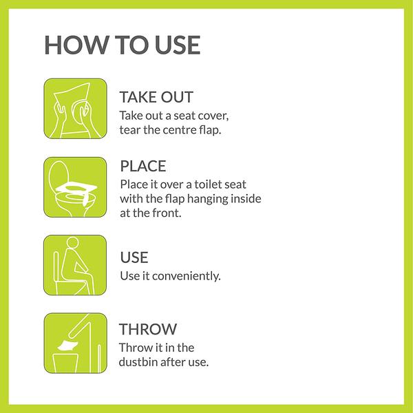 Peebuddy Waterproof Toilet Seat Cover 5 Toilet Sheets Jeevee