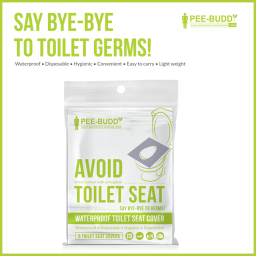 Peebuddy Waterproof Toilet Seat Cover 5 Toilet Sheets Jeevee
