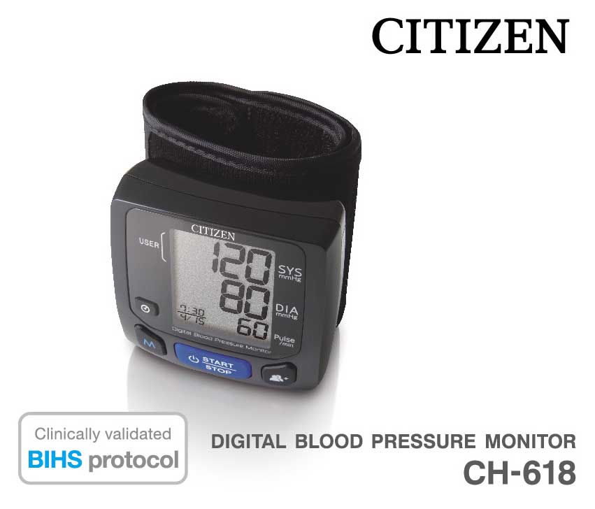 Citizen Digital Blood Pressure Monitor Ch618 Jeevee