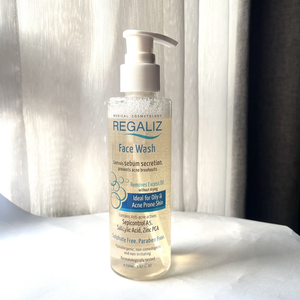 Regaliz Face Wash 150ml Salicylic Acid, Sepicontrol A5, Zinc Pca Jeevee