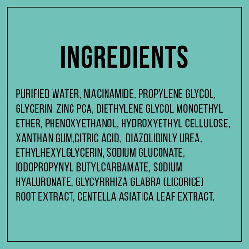Dr. Sheth's Centella And 10 Niacinamide Serum With 1 Zinc Pca