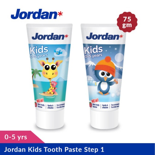 Jordan Kids Tooth Paste Step 1 (0-5yrs), 75 Gm (lychee) | Jeevee