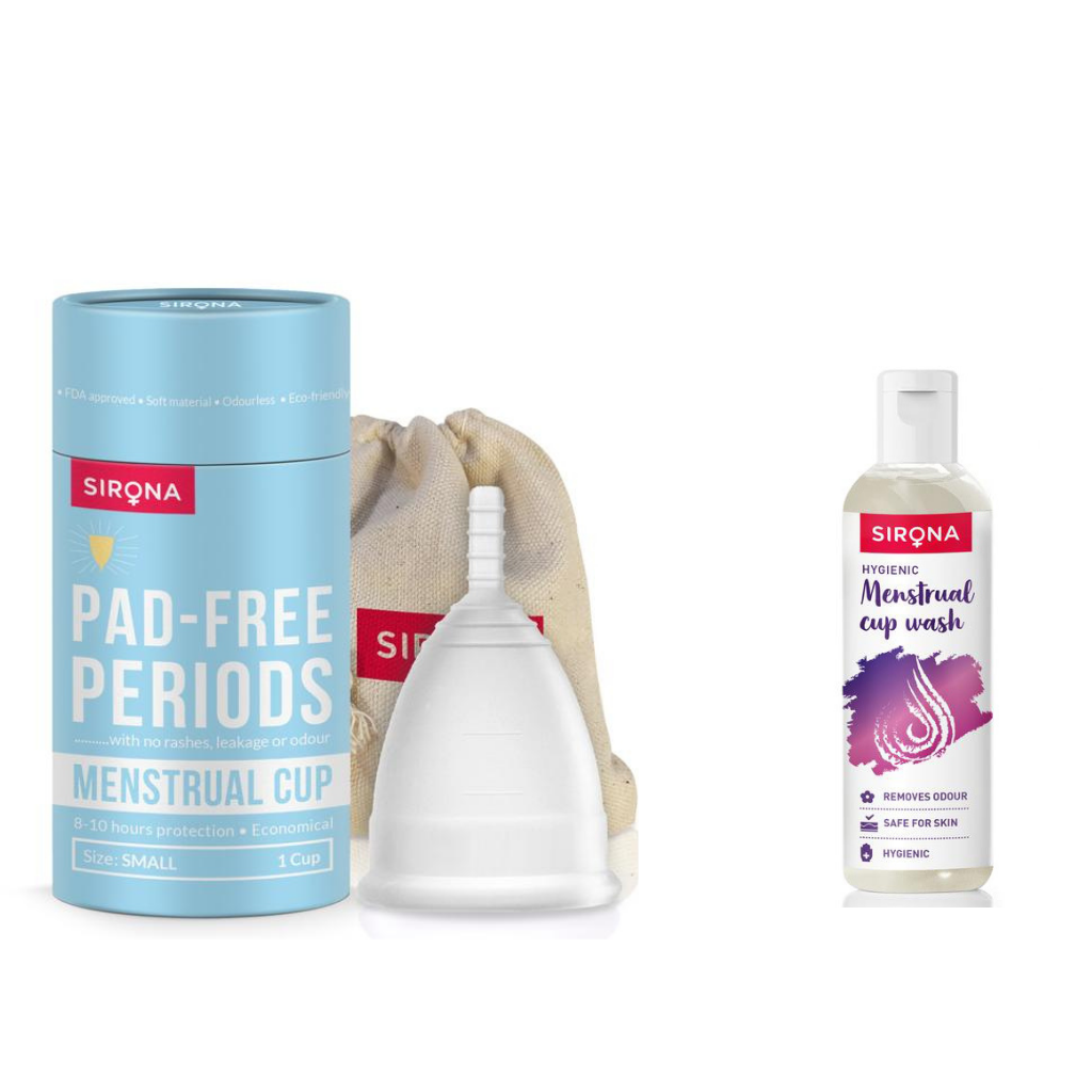 Sirona Reusable Menstrual Cup With Medical Grade Silicone (small