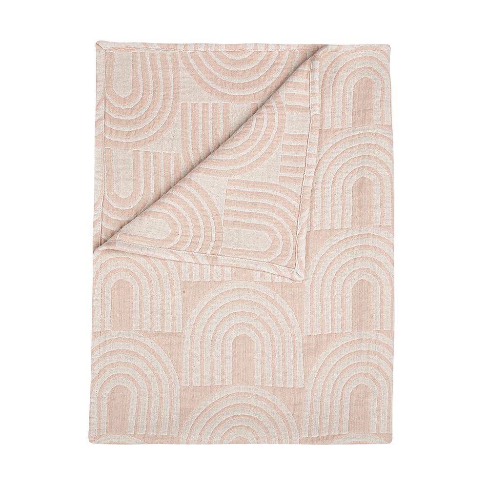 Crane Jacquard Blanket Rainbow Jeevee