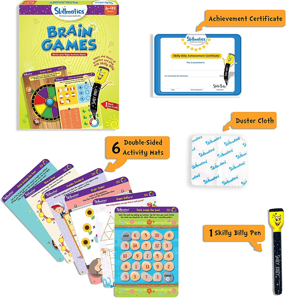 Skillmatics Educational Game Brain Teasers Gifts, Travel Toy