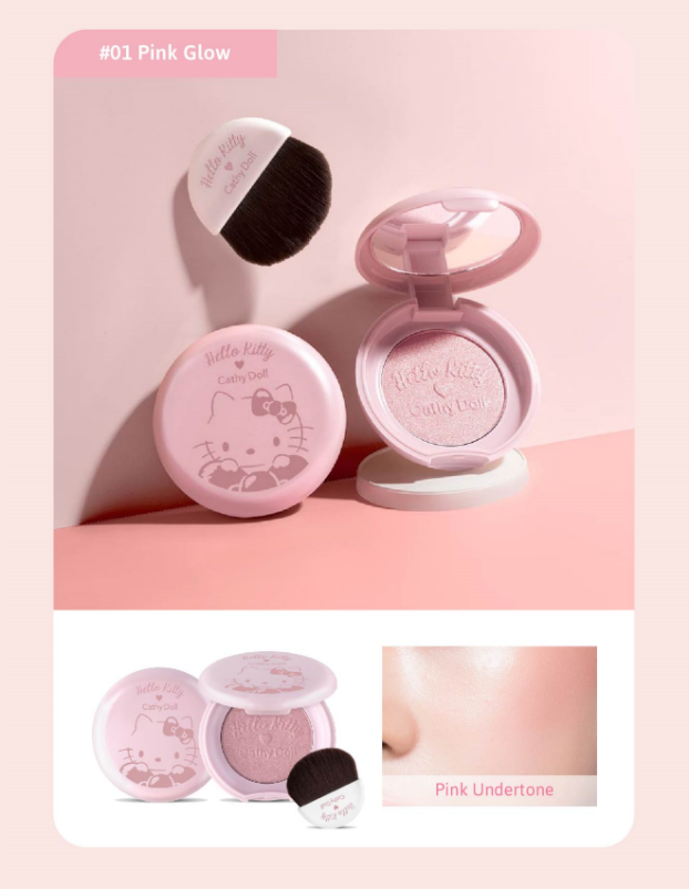 Cathy Doll Hello Kitty Glowy Highlighter 3.5g | Jeevee