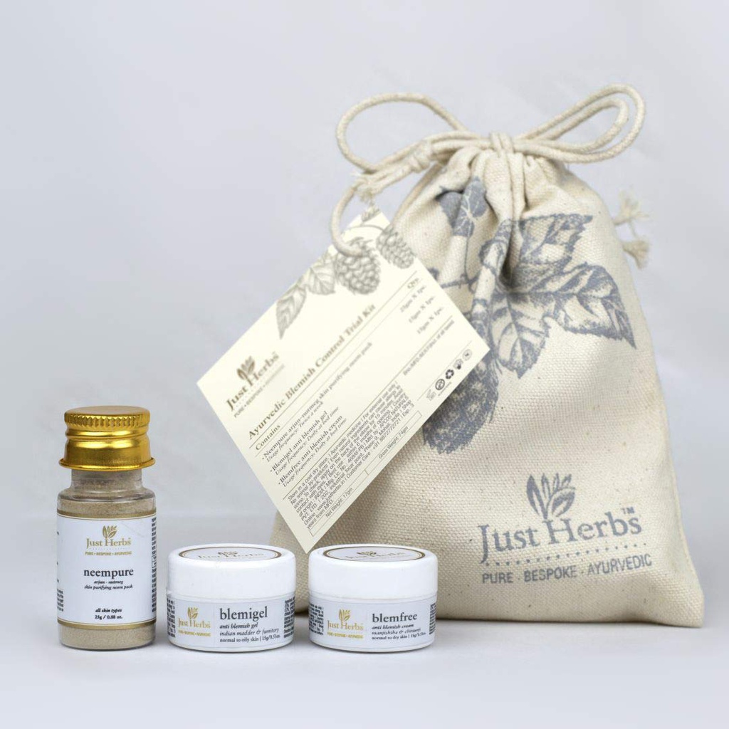 Just Herbs Ayurvedic Blemish Control Trial Kit Jeevee