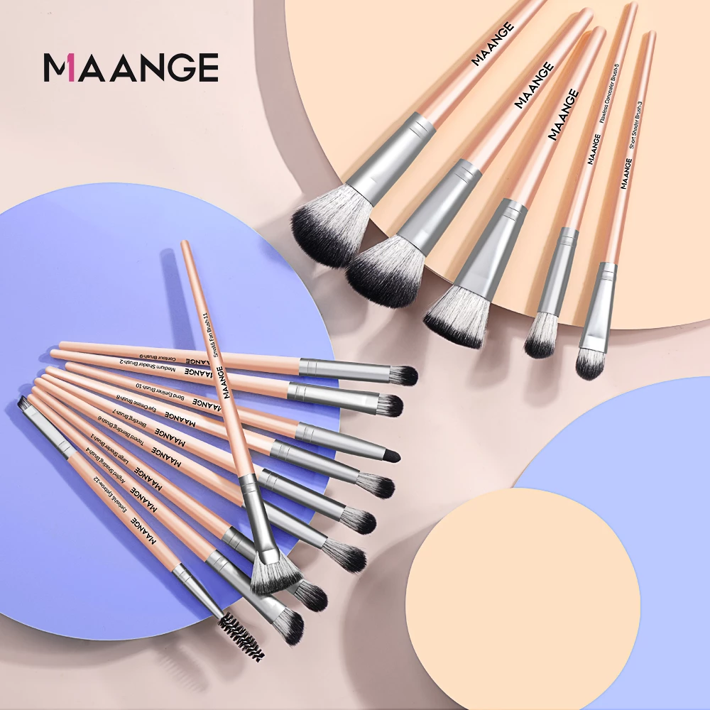 Maange 15pcs Makeup Brushes Set Mag 51032c Jeevee