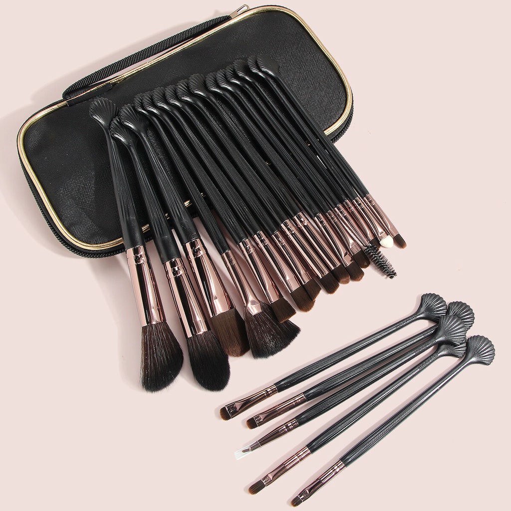 Maange 20pcs Makeup Brush Set (black) Jeevee