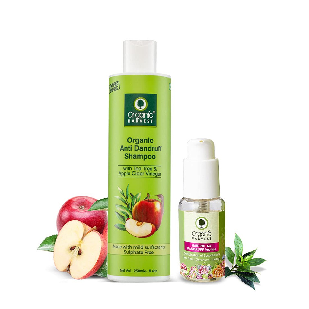 Organic Harvest Apple Cider Vinegar Hair Oil And Shampoo Combo Jeevee