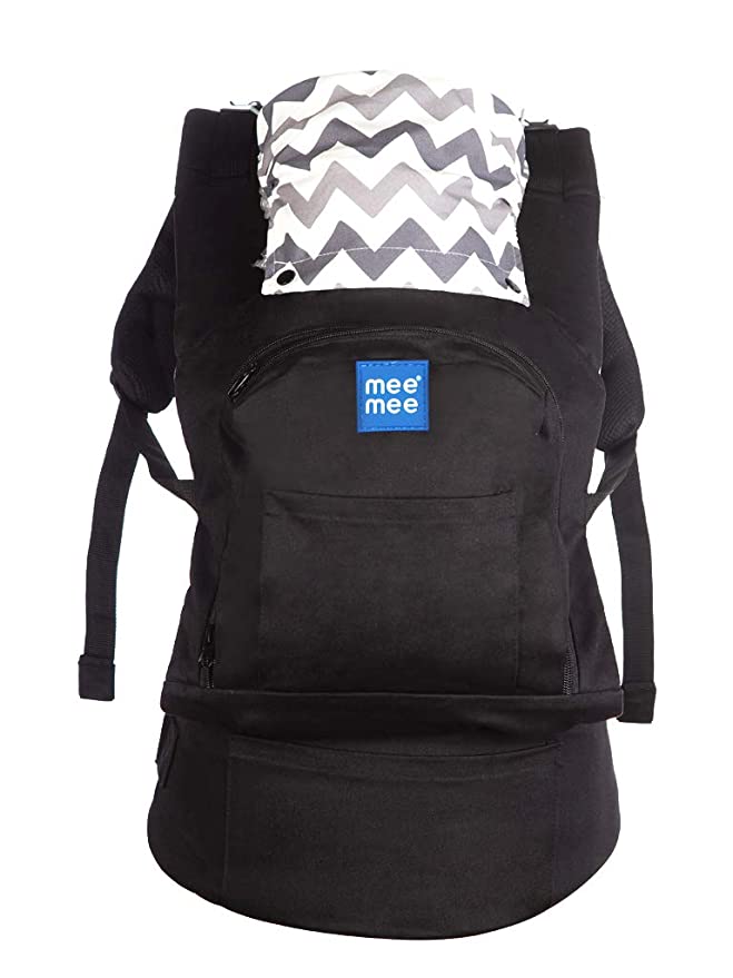 Mee Mee Cuddle Up Baby Carrier With Padded Waistbelt (black) Jeevee