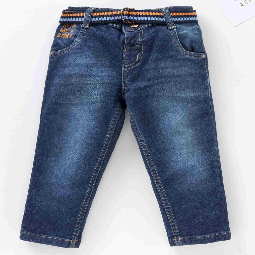 Babyhug Full Length Jeans - Blue