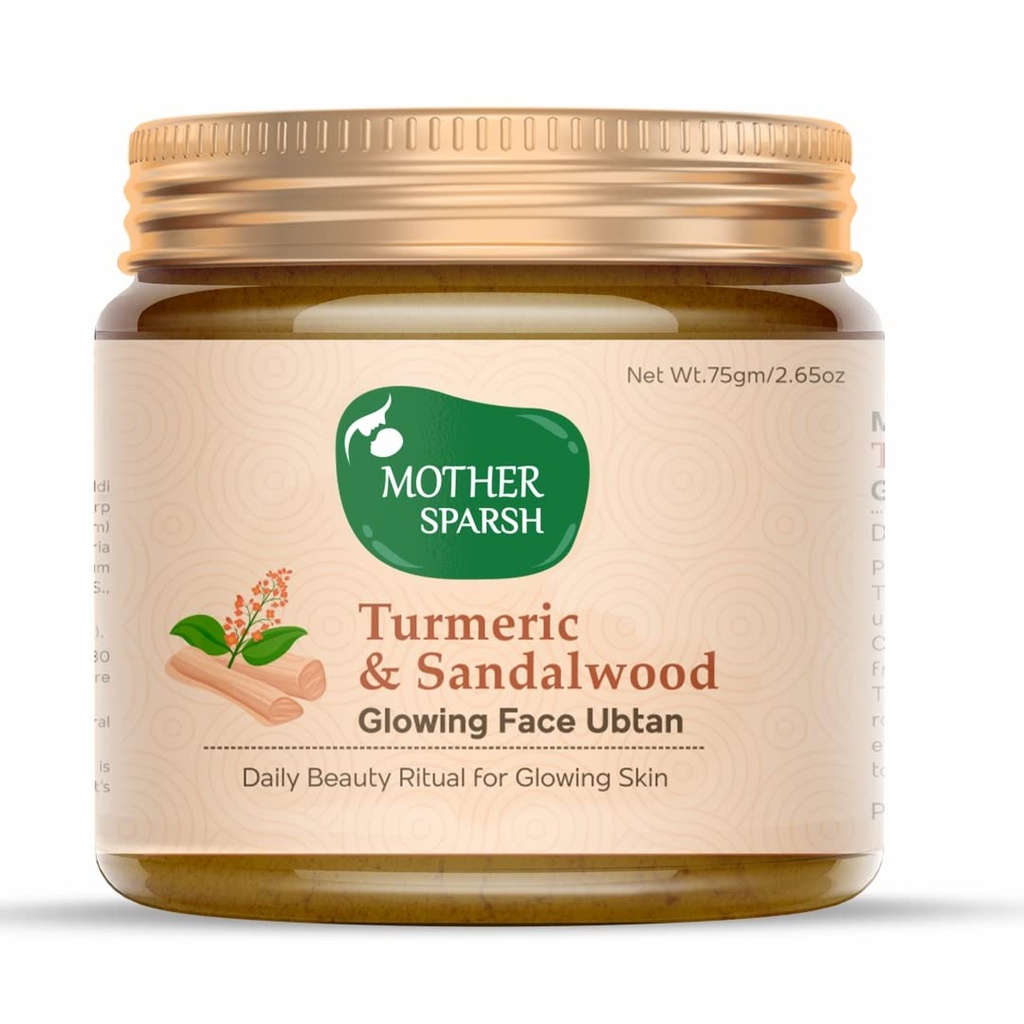 Mother Sparsh Turmeric & Sandalwood Glowing Face Ubtan 75g Jeevee