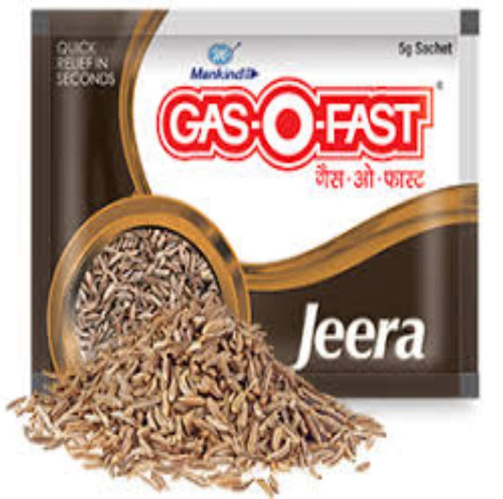 Gas-o-fast Active Jeera Sachet, 5g | Jeevee