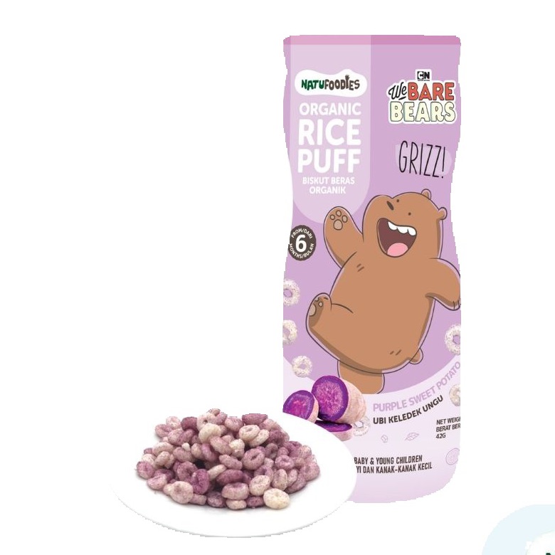Natu Foodies Organic Rice Puff (purple Sweet Potato) | Jeevee