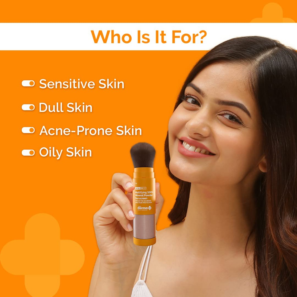 The Derma Co Mattifying Mineral Powder Sunscreen 4gm Jeevee