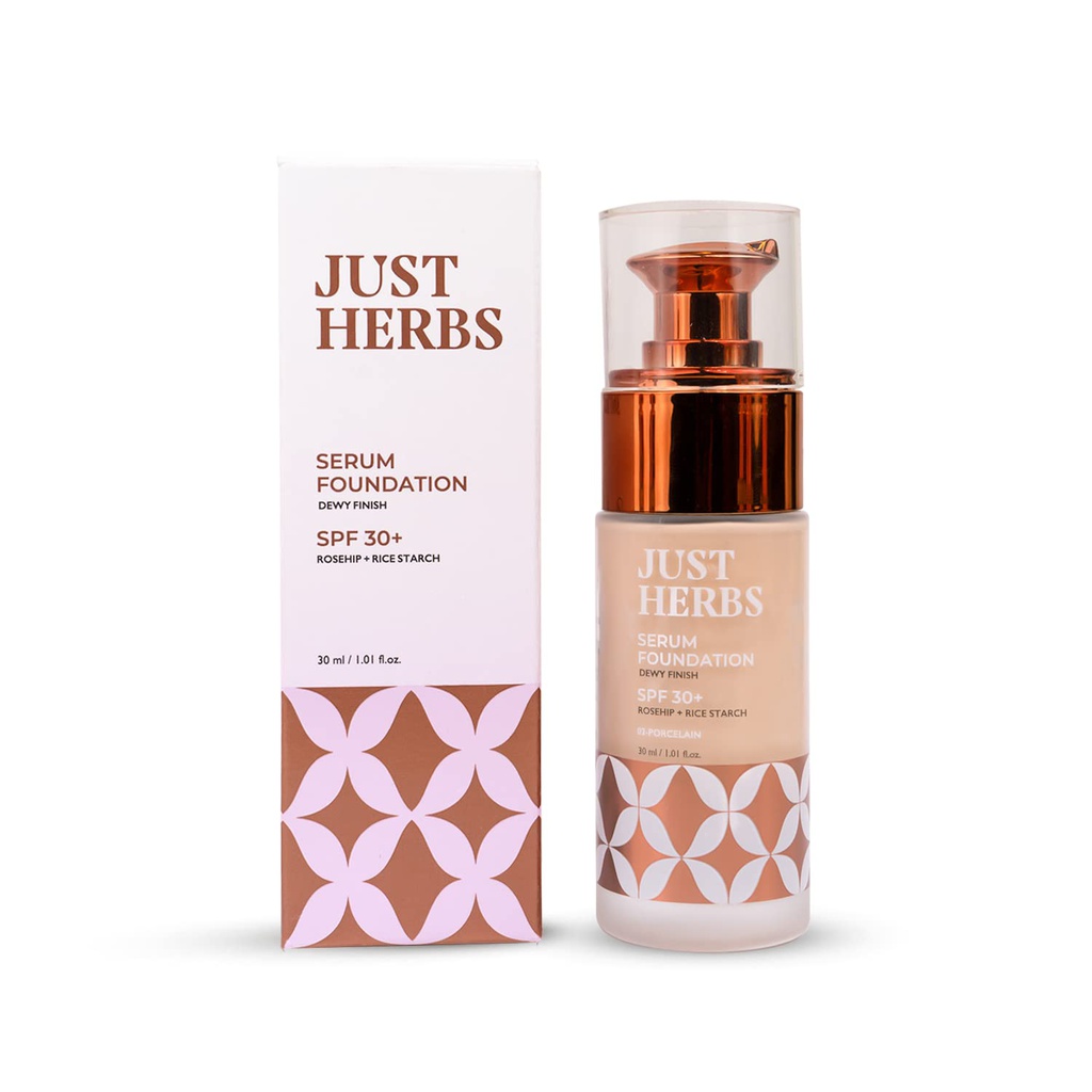 Just Herbs Serum Foundation Spf30+ 30ml (porcelain) Jeevee