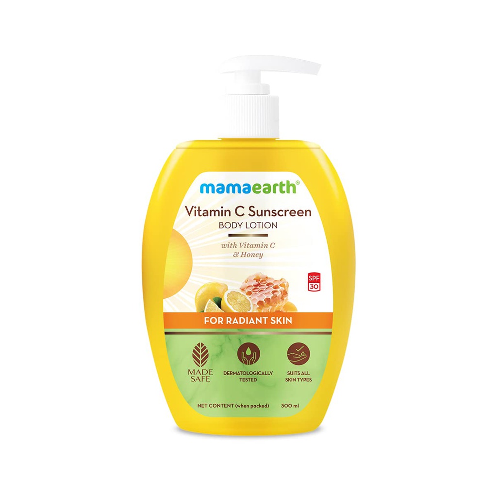 Mamaearth Vitamin C Sunscreen Body Lotion 300 Ml Jeevee