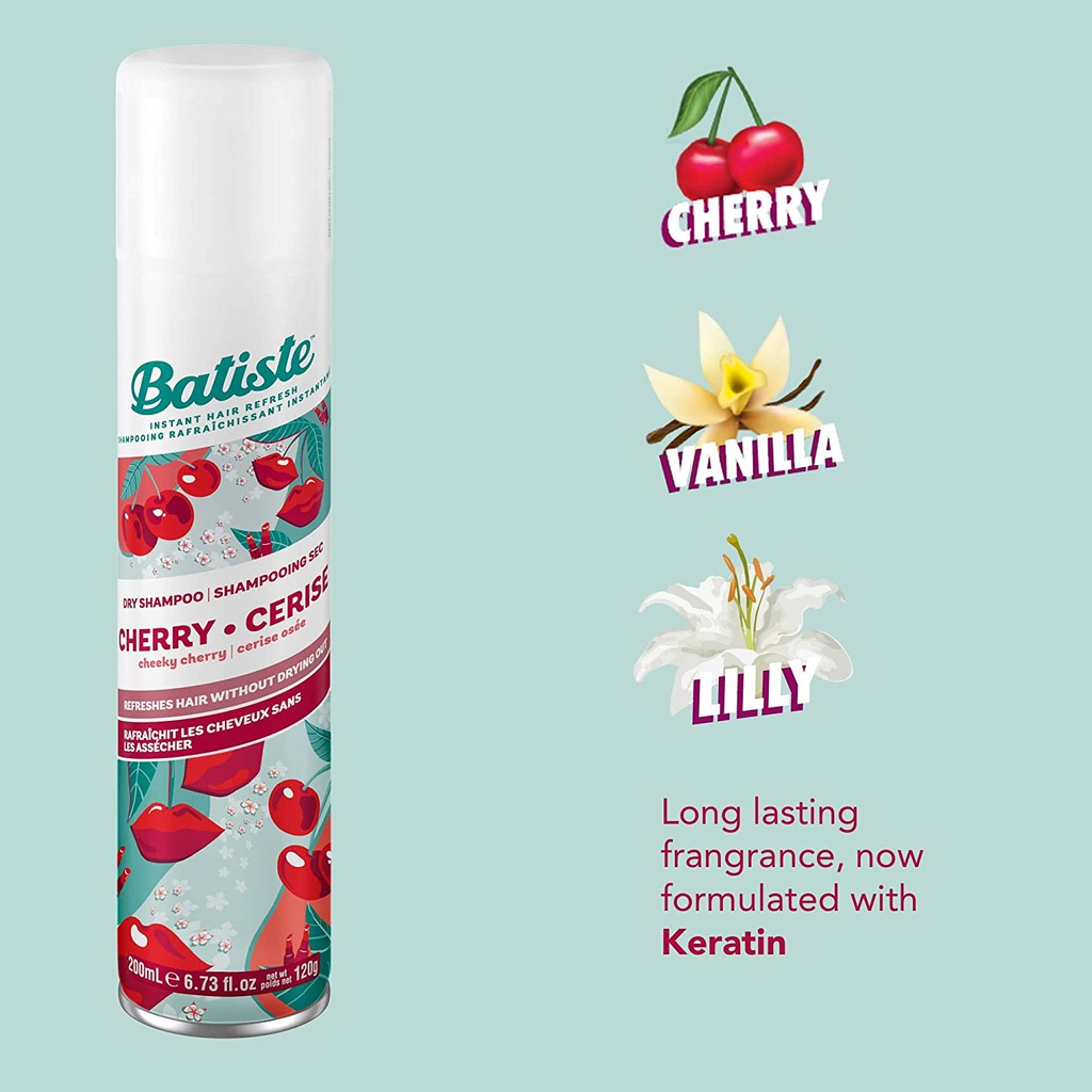 BATISTE DRY SHAMPOO 200ML - CHERRY