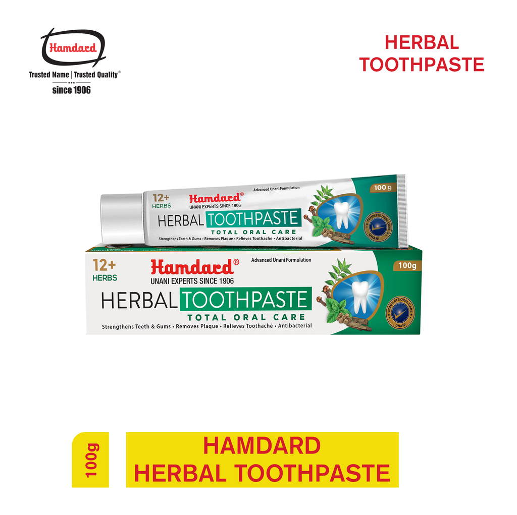 Hamdard 12 Herbs Toothpaste (total Oral Care) 100gm Jeevee