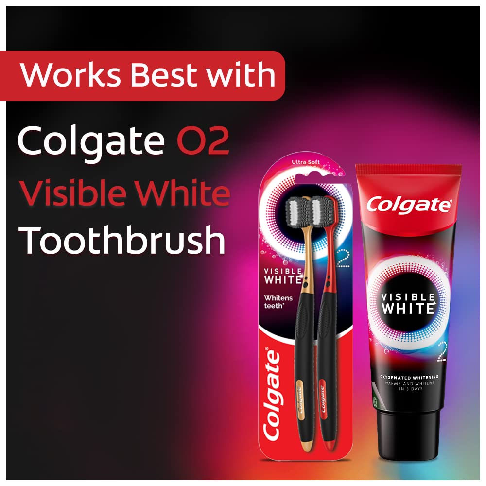 Colgate Visible White O2 Whitening Toothpaste Aromatic Mint, 50g Jeevee