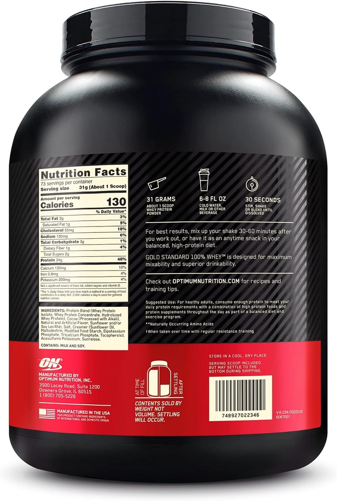 On 100 Whey Gold Standardchocolate Malt 5 Pounds Jeevee