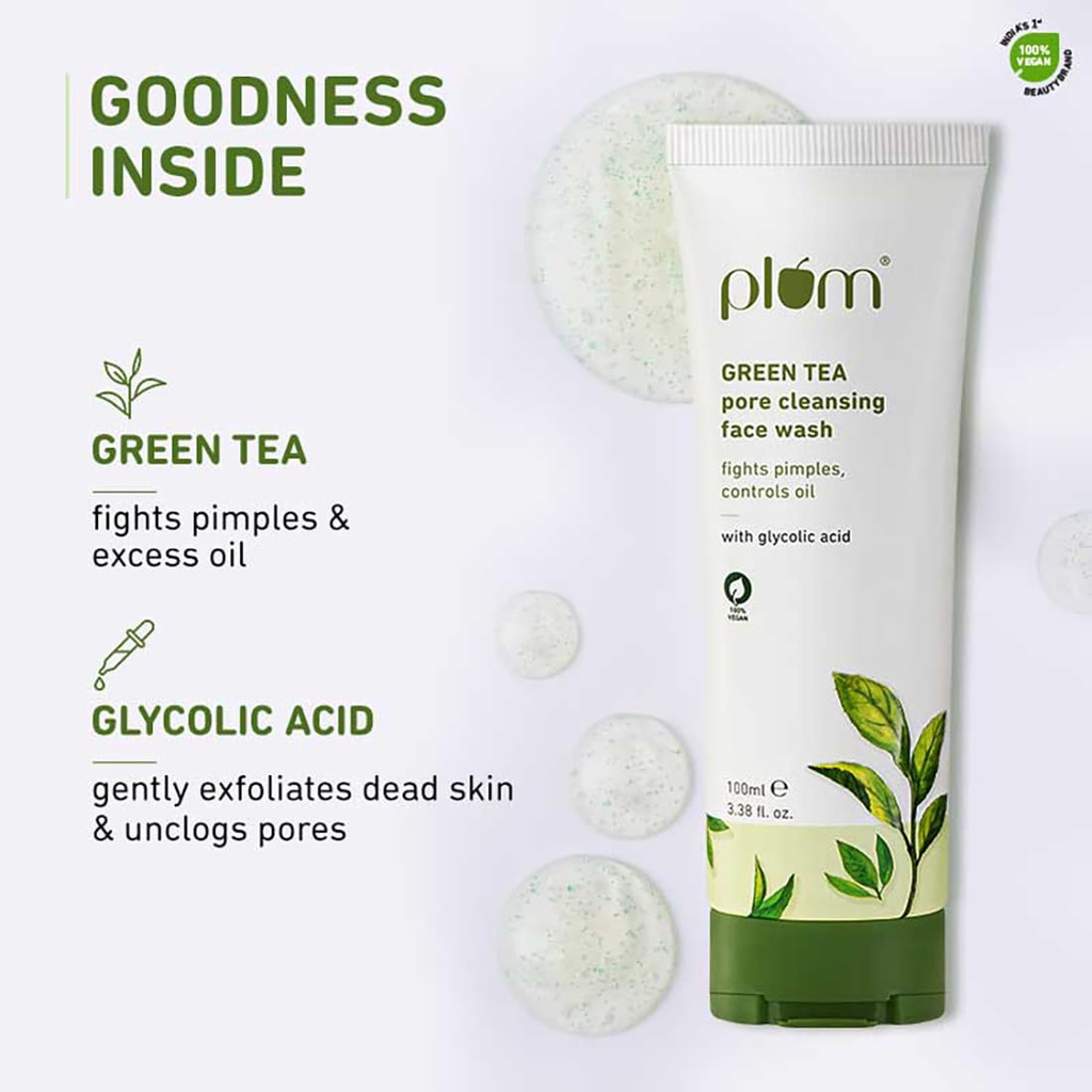 Plum Green Tea Pore Cleansing Face Wash 100 Gm Jeevee