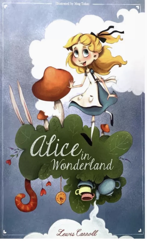 Alice In Wonderland Hardcover Illustrated Book Jeevee