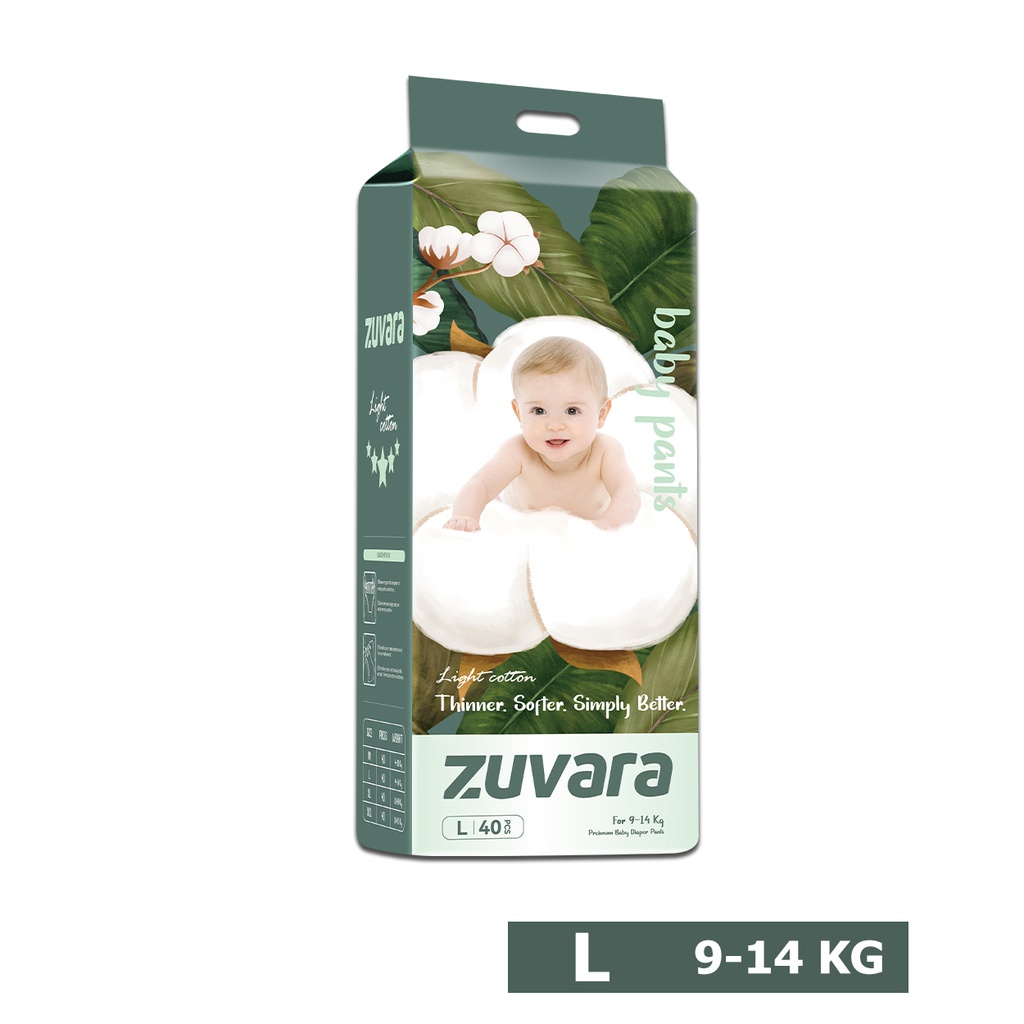 Premium Baby Diaper Size New Born (2-5 KG), 40Pcs