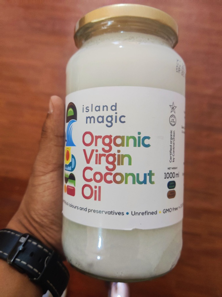 Island Magic Extra Virgin Organic Coconut Oil1000ml Jeevee
