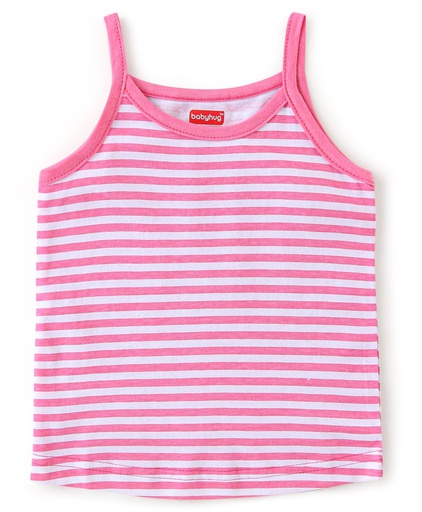 Babyhug  100% Cotton Knit Singlet Sleeves Slips Polka Dot & Duck Print Pack of 3 - Pink Blue & Yellow
