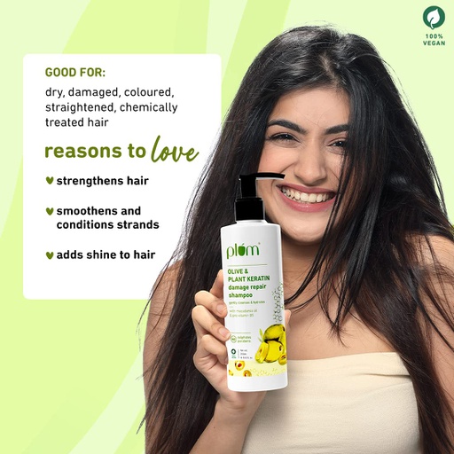 Plum Olive & Plant Keratin Damage Repair Shampoo 250ml Jeevee