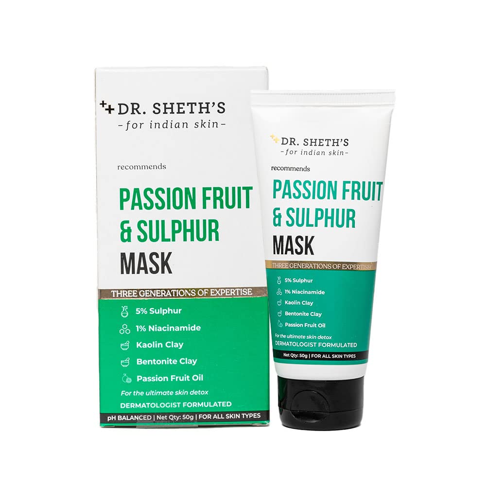 Dr. Sheth’s Passion Fruit & Sulphur Mask 50 Gm Jeevee