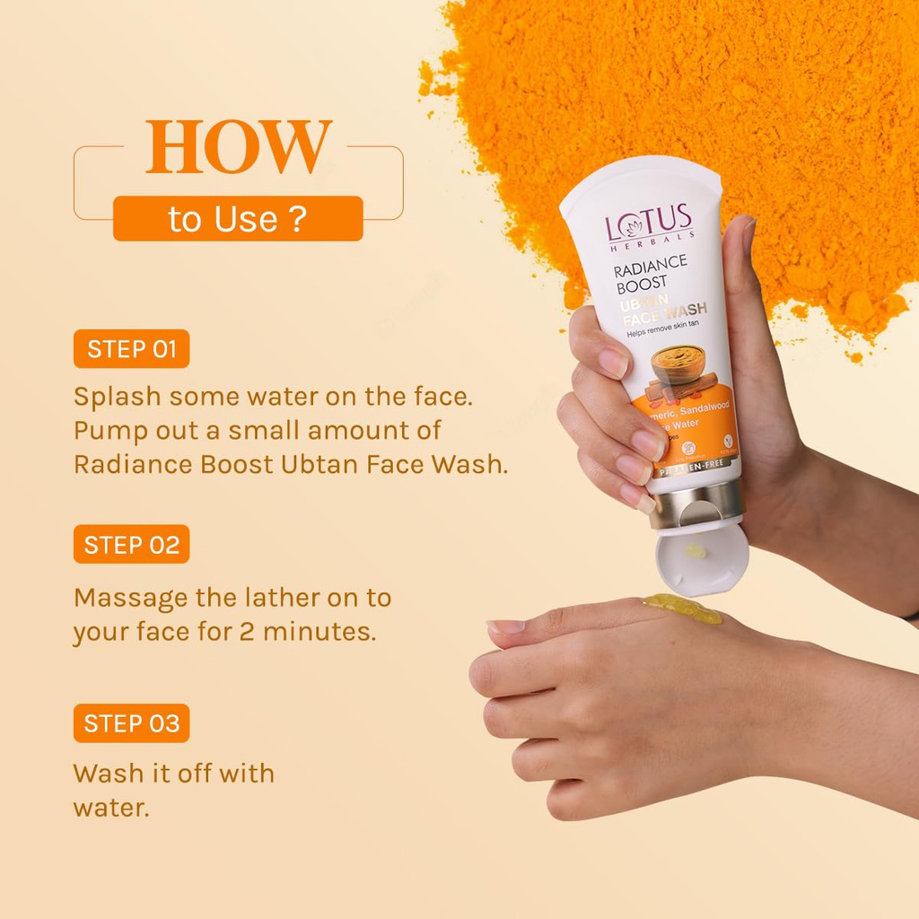 Lotus Herbals Ubtan Face Wash 100gm Jeevee