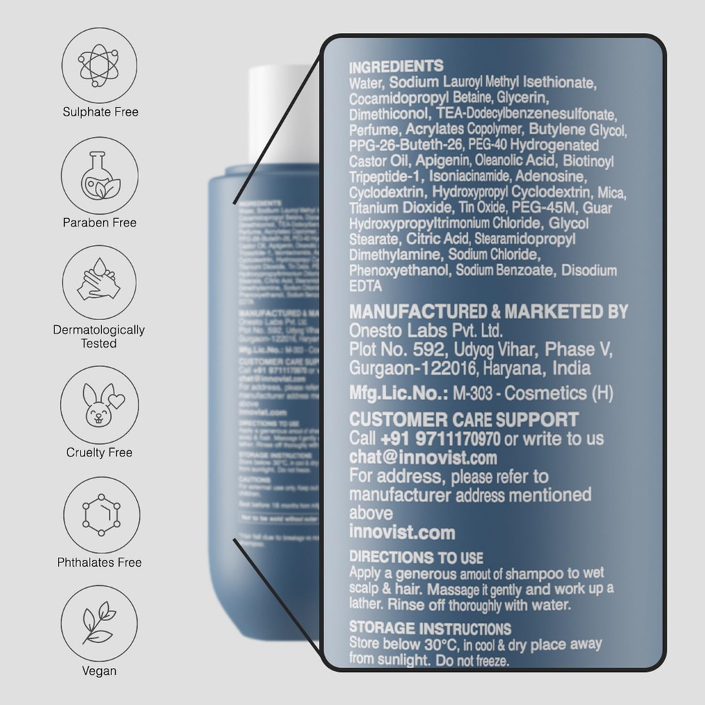 Bare Anatomy Anti Hairfall Shampoo 250ml | Jeevee