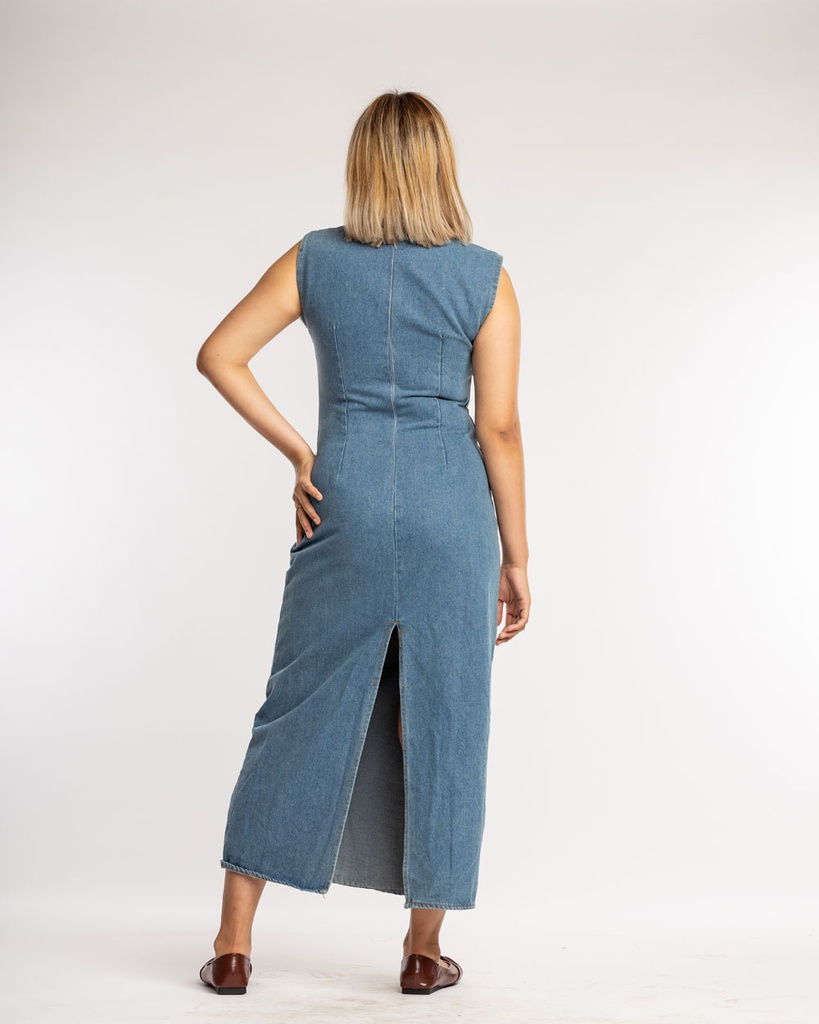 Salt Denim Midi Dress (xs) Jeevee