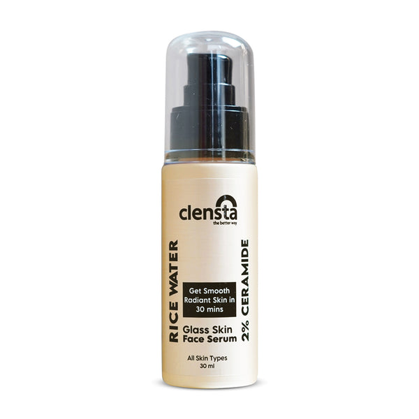 Clensta 2% Ceramide Rice Water Face Serum- 30ml | Jeevee